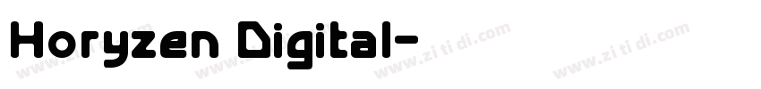 Horyzen Digital字体转换